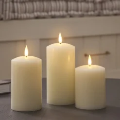 TruGlow® LED Kerzen Echtwachs Trio