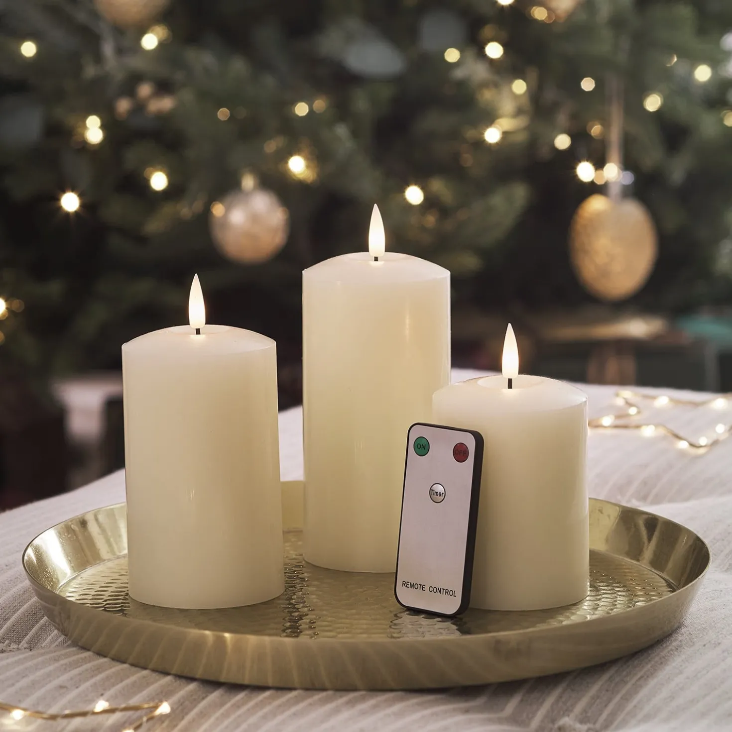 TruGlow® LED Kerzen Echtwachs Trio