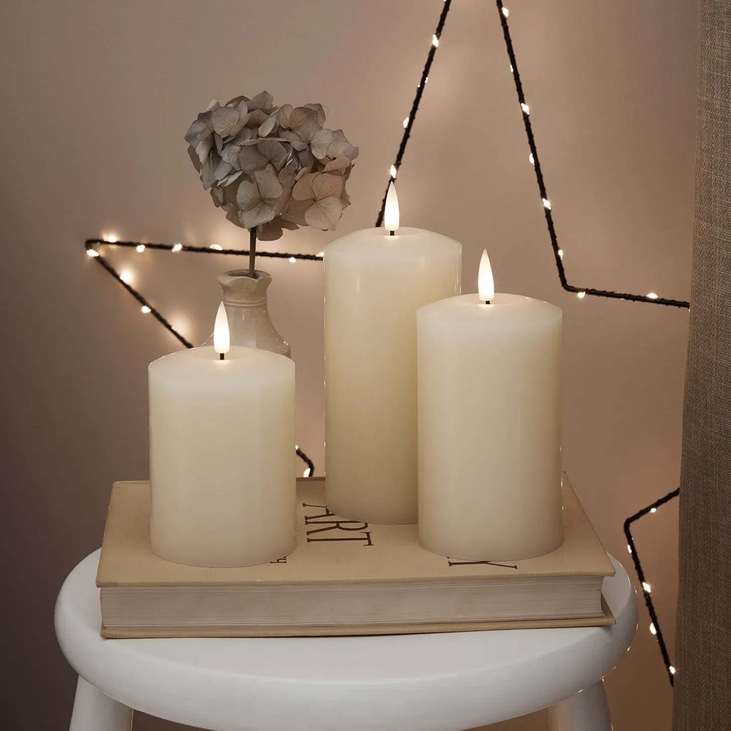 TruGlow® LED Kerzen Echtwachs Trio