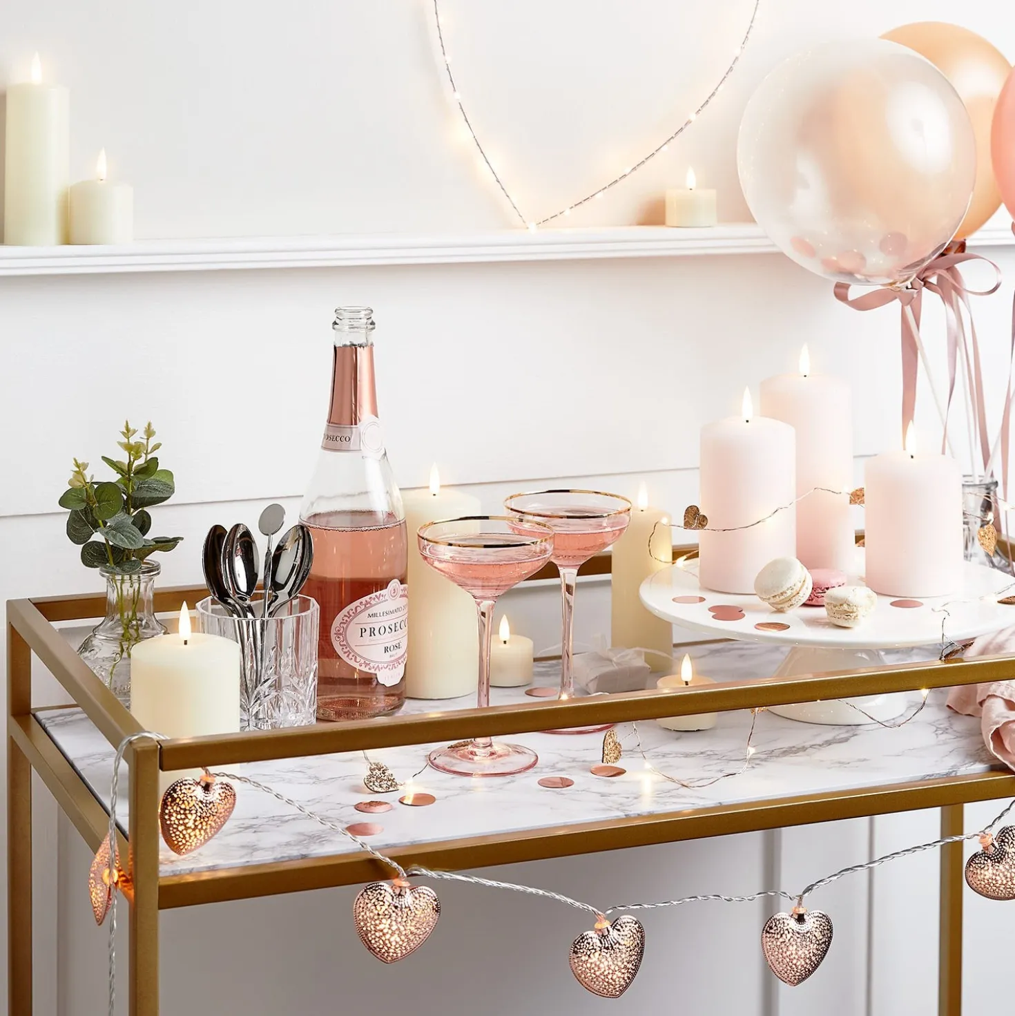 TruGlow® LED Kerzen Echtwachs Trio rosa mit Fernbedienung