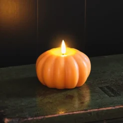 TruGlow® LED Kürbis Kerze Echtwachs