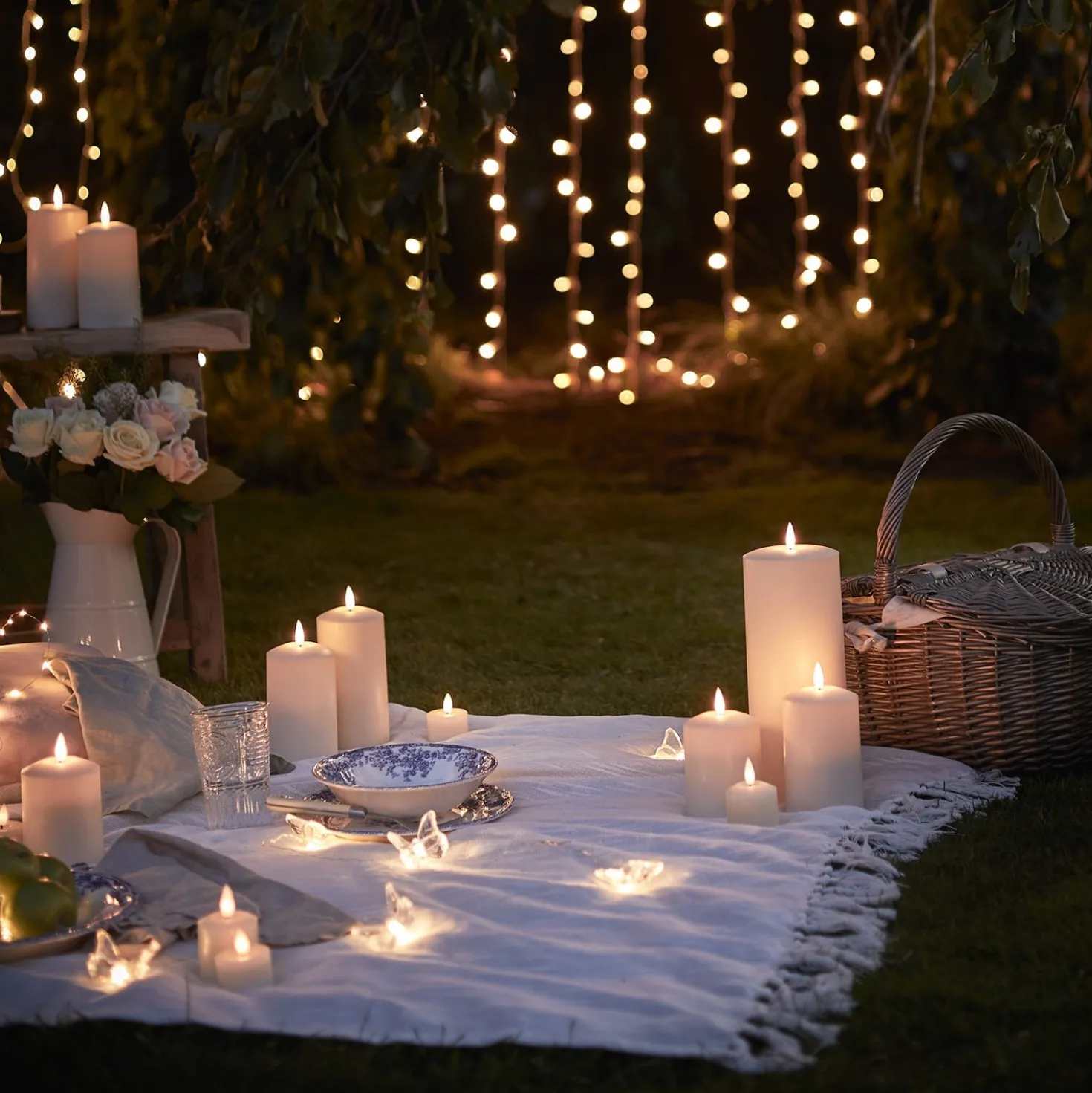 TruGlow® LED Outdoor Kerze 15cm