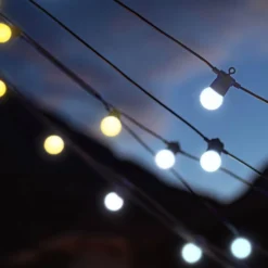 Twinkly 10m smarte Party Lichterkette orange und weiß mit 20 LEDs