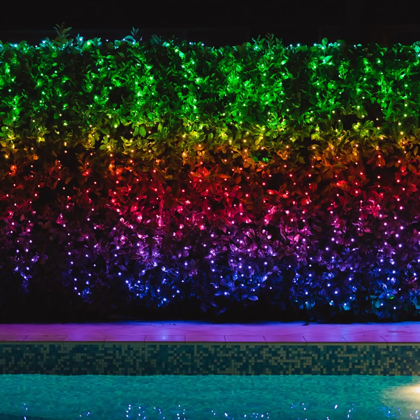 Twinkly 2,1m smarter Lichtervorhang Bunt und Weiß Edition mit 210 LEDs