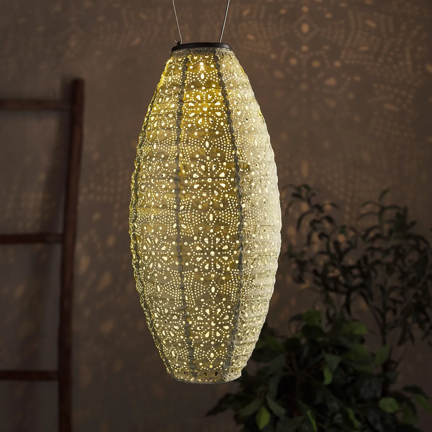 Tyvek Solar Lampion grün