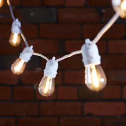 Ultimate Connect 20m 40er LED Lichterkette Glühbirnen warmweiß koppelbar weißes Kabel