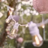 Ultimate Connect 90m 180er LED Lichterkette Glühbirnen warmweiß koppelbar weißes Kabel