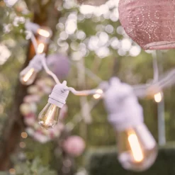 Ultimate Connect 100m 200er LED Lichterkette Glühbirnen warmweiß koppelbar weißes Kabel