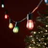 Ultimate Connect 15m 30er LED Lichterkette Glühbirnen bunt koppelbar schwarzes Kabel