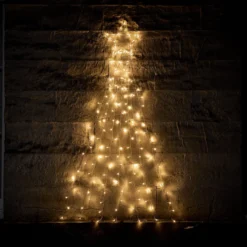 Wanddeko Bicolor LED Weihnachtsbaum mit Fernbedienung
