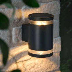 Wentworth Solar-Wandleuchte mit zwei Strahlern