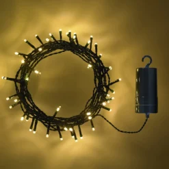 2x 50er LED Lichterkette warmweiß batteriebetrieben